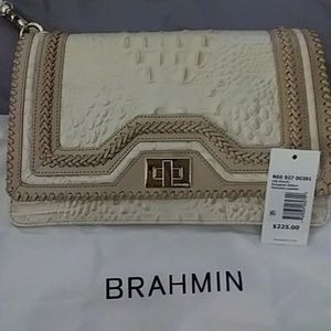 Brahmin Lily pouch Sunglow Dalton leather clutch